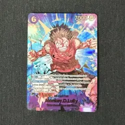 Bandai One Piece CCG Monkey D. Luffy EB02-061 Rush Foil 7000 Power Card - Image 1