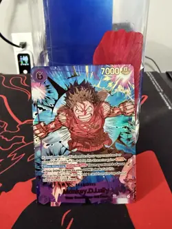 Bandai One Piece CCG Monkey D. Luffy EB02-061 Rush Foil 7000 Power Card - Image 3