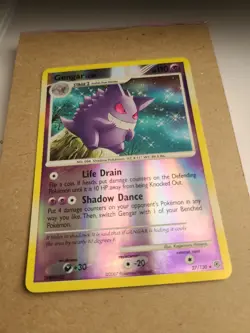 2007 Pokemon Gengar Diamond & Pearl Reverse Holo Rare Card 27/130 - Image 1