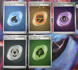 RARE HOLO SWIRL 151 Cosmos Energy Lot of 5 Card NM Pokemon SVE - Image 1