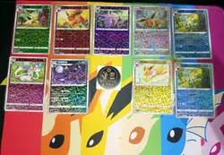 Pokemon Eevee Evolution cards Chinese gem pack 2 Cbb2c - 9 Cards - Image 2