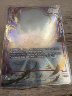 Bandai Dragon Ball Super Card Game Son Goku Battle SCR Foil FB04-129 Secret Rare - Image 2