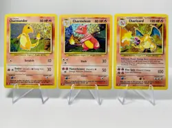 Pokemon TCG - Charizard, Charmander, Charmeleon Holo Rare Pokemon Cards | NM - Image 1