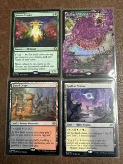 Magic MTG 14-Card Quality Mythic Rare Lot + Foils Bloom Tender Shock Lands New! - Image 1