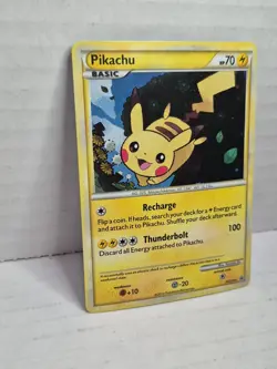 Pokemon Pikachu Holo Black Star Promo HGSS03 2010 Rare HeartGold Card - Image 3