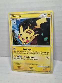 Pokemon Pikachu Holo Black Star Promo HGSS03 2010 Rare HeartGold Card - Image 4