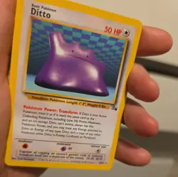 Pokemon - Ditto - Non Holo - 18/62 - Fossil - Rare Card - Image 2