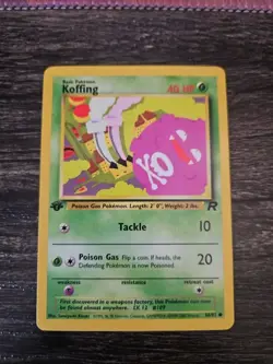 Koffing 58/82 Common Team Rocket Pokemon Card 1st Edition - Image 1