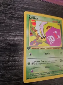 Koffing 58/82 Common Team Rocket Pokemon Card 1st Edition - Image 2