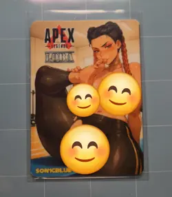 Loba Apex Legend Custom Glow In The Dark Waifu Card feet Fan Art - Image 1