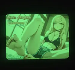 Marin Kitagawa Custom Glow In The Dark Waifu Card Feet Fan Art - Image 2