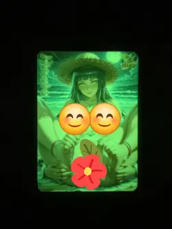 Hinata Hyuga "Naruto" Custom Glow In The Dark Waifu Card feet Fan Art - Image 2