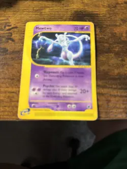 Pokemon 2002 Expedition Mewtwo Non Holo Card 56/165 Rare - Image 1