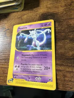 Pokemon 2002 Expedition Mewtwo Non Holo Card 56/165 Rare - Image 2