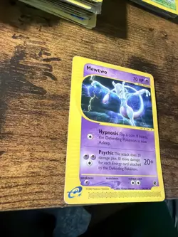 Pokemon 2002 Expedition Mewtwo Non Holo Card 56/165 Rare - Image 3