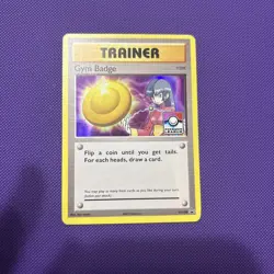 Xy208 Sabrina Gym Badge Pokemon League Stamped Promo NM - Image 1