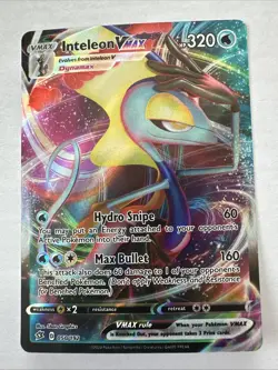 Pokemon TCG Rebel Clash - Inteleon VMAX Ultra Rare Holo 050/192 - Image 1