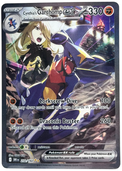 Pokemon Cynthia's Garchomp ex Destined Rivals 232/182 SIR TCG - Image 1