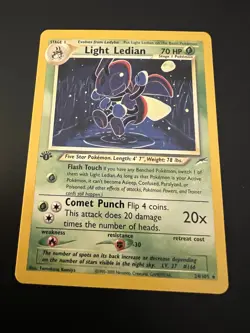 Light Ledian 24/105 Neo Destiny 1st Edition 2002 Pokemon Card Rare NM - Image 1