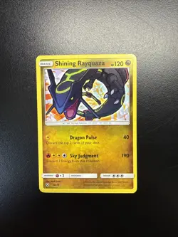 Shining Rayquaza 56/73 Pokemon TCG Holo Rare Card Shining Legends - Image 1