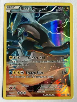 Black Kyurem XY80 Black Star Promo Pokemon Card Holo NM - Image 1