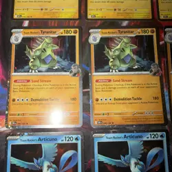Pokemon TCG Team Rocket’s Zapdos, Articuno, Tyranitar Cosmo Holo Promos - Image 4