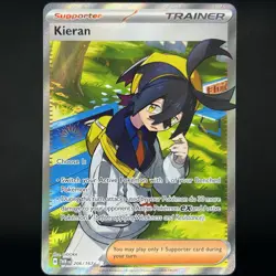 Pokemon TCG Twilight Masquerade Kieran Ultra Rare Holo 206/167 NM - Image 1