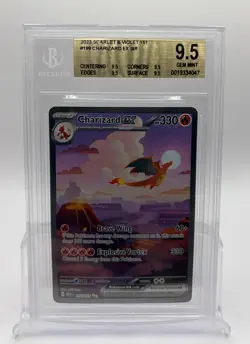 CHARIZARD EX 2023 POKEMON 151 SPECIAL ILLUSTRATION RARE 199/165 BGS 9.5 - Image 1