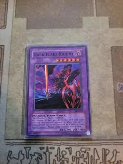 YUGIOH DARK FLARE KNIGHT DCR-017 SUPER UNLIMITED ED VLP 1996 - Image 1