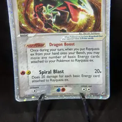 Pokemon Rayquaza ex 102/107 2005 Card - EX Deoxys Heavy Wear / Dmg - Image 5