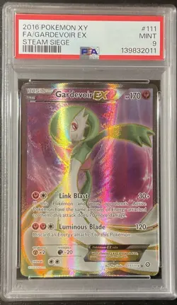 Pokemon Card- PSA 9 MINT Gardevoir EX Steam Siege 2016 XY Full Art Holo 111/114 - Image 1