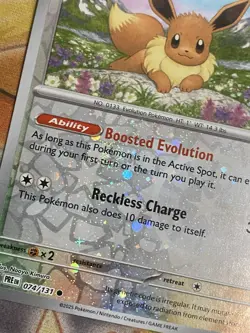 Prismatic Evolutions Eevee 2025 Pokemon Day Promo Card 074/131 Cosmo Swirl NM - Image 2