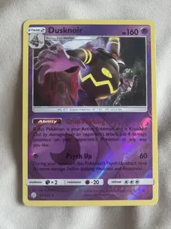 Dusknoir 85/236 SM-Cosmic Eclipse Reverse Holo Pokemon TCG Card NM - Image 1