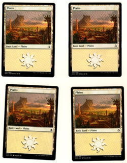 Set Of 4 Plains #256 Amonkhet Magic the Gathering MTG Card - Image 1