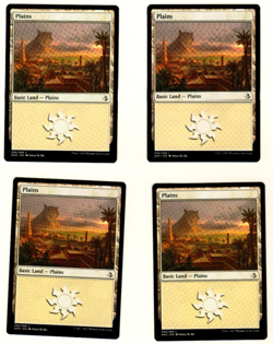 Set Of 4 Plains #256 Amonkhet Magic the Gathering MTG Card - Image 3
