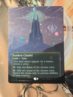 Sunken Citadel (0176) (Borderless) (Galaxy Foil) - Edge of Eternities (EOE) -nm - Image 1