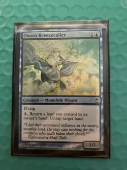 Oboro Breezecaller Saviors of Kamigawa Foil MTG Moderately Played - Image 1