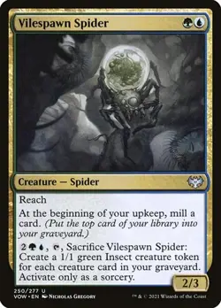 1x Vilespawn Spider - Foil NM Eng MTG - Crimson Vow - Image 1