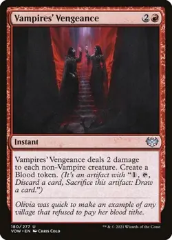 1x Vampires' Vengeance - Foil NM Eng MTG - Crimson Vow - Image 1