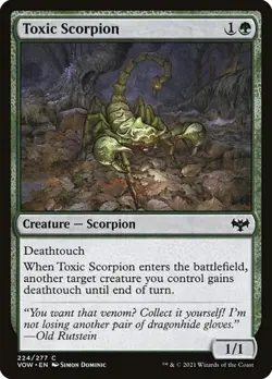 1x Toxic Scorpion NM Eng MTG - Crimson Vow - Image 1