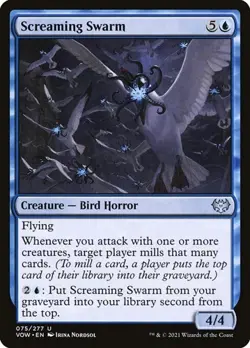 1x Screaming Swarm NM Eng MTG - Crimson Vow - Image 1