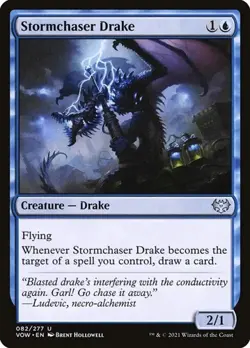 1x Stormchaser Drake NM Eng MTG - Crimson Vow - Image 1
