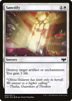 1x Sanctify NM Eng MTG - Crimson Vow - Image 1