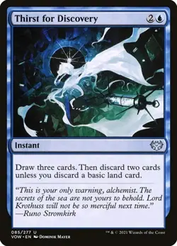 1x Thirst for Discovery NM Eng MTG - Crimson Vow - Image 1