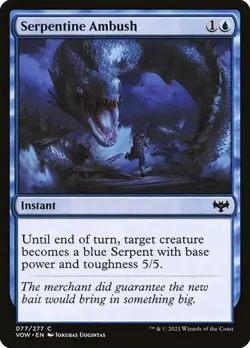 1x Serpentine Ambush NM Eng MTG - Crimson Vow - Image 1