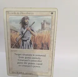 MTG Swords to Plowshares -Revised Edition Heavily Played English - Image 2