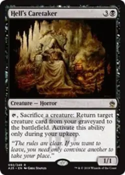 x1 Hell's Caretaker R MTG Masters 25 M/NM, English - Image 1