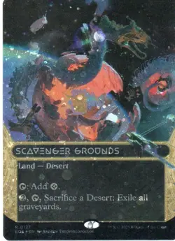 MTG: EOE Stellar Sights: Borderless Galaxy Foil Scavenger Grounds (0127): LP Con - Image 1