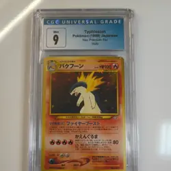 Typhlosion 157 CGC 9 Mint Neo Premium File 1999 Holo Pokemon Card CGC - Image 1