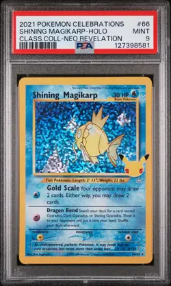 Shining Magikarp 66/64 - Celebrations - Graded PSA 9 MINT Pokemon Card - Image 3